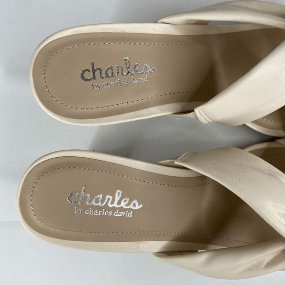 Charles By Charles David Jamba Block Slide Sandal Women's White Size 10 NIB - Picture 6 of 8